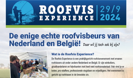 Roofvis Experience 2024 – 29 september!