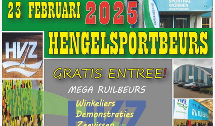 Zondag 23 februari HVZ Hengelsportbeurs in Wormer